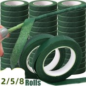 Resim 8/2 Rulo Yeşil Buket Çiçek Bantları, Kendinden yapışkanlı, Çiçeklerin Stamenlerini Sarlamak için, DIY Çiçek Dekoru, Çiçekçi için Çiçek Bantı, Düğün Parti Aksesuarları 