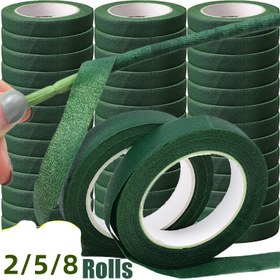 Resim 8/2 Rulo Yeşil Buket Çiçek Bantları, Kendinden yapışkanlı, Çiçeklerin Stamenlerini Sarlamak için, DIY Çiçek Dekoru, Çiçekçi için Çiçek Bantı, Düğün Parti Aksesuarları 