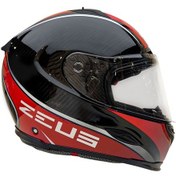 Resim Zeus Kask ZS-1800B Gloss Carbon AM9 Red 