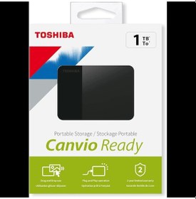 Resim Toshıba Hdtp310ek3aa, Canvio Ready, 1tb, 2.5" Usb 3.0, Taşınabilir, Harici Hdd, Black 