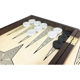 Resim Sevimle Store Desenli Kaplama Tavla (Büyük Boy) – Şık Tasarım, Kaliteli İşçilik, +2 Hediye İskambil Kağıdı 