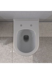 Resim Lucco Garcia 53 CM Asma Klozet İçi Beyaz Dışı Platin 