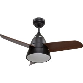 Resim Alsanfan Atom Kahverengi Aydınlatmalı Uzaktan Kumandalı Tavan Vantilatörü 