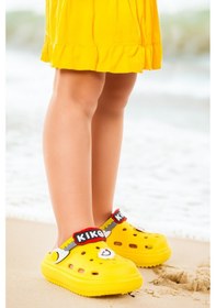 Resim Kiko Kids Twg 755-1 Plaj Havuz Eva Kız Çocuk Terlik Sarı 