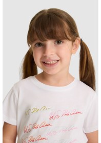 Resim U.s. Polo Assn. Kız Çocuk Beyaz Tişört 50325690-vr013 
