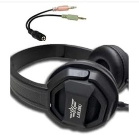 Resim Teknosepetim Ls-802 Çift Jaklı Oyuncu Kulaklığı Masaüstü Bilgisayar Leptop Telefon Uygun Prof.Gaming Stereo Pubg 