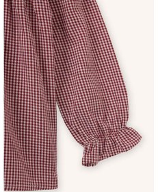Resim Defacto Bebe Yaka Pötikareli Poplin Uzun Kollu Gömlek Kız Bebek G8135a526spbr229 Bordo-br229 