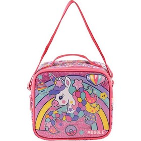 Resim Muggle Beslenme Çantası Happy Unicorn Pembe Mu-6481 