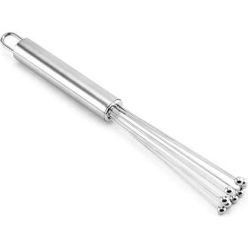 Resim AyrStore Paslanmaz Çelik Boncuk Çırpıcı – Ergonomik Tasarım, Dayanıklı ve Pratik Mutfak Çırpma 