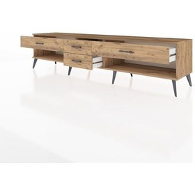 Resim Hyperion Tv Ünitesi 4 Çekmeceli 220x44x51 Çam-çam Atlas Çam/atlas Çam - Atlas Çam 