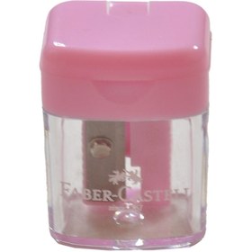 Resim Faber Castell Mini Box Kalemtraş Pastel Renkler - Pembe 