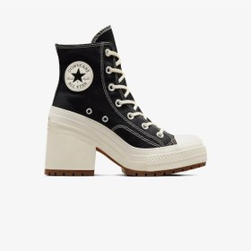 Resim Converse Chuck 70 De Luxe Heel Unisex Siyah Platform Sneaker Düz A05347c Siyah 