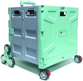 Resim Katlanabilen Portatif Merdiven Çıkabilen Market ve Pazar Alışveriş Arabası 