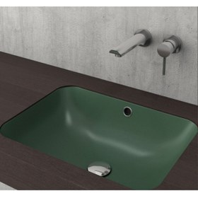 Resim Bocchi Scala Tezgahaltı Lavabo 55 Cm Mat Yeşil 1006-027-0125 