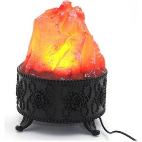 Resim Konyax Alevli Led Lamba Renkli 