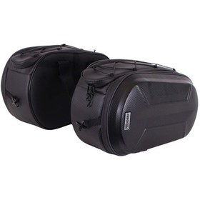 Resim 4riders Carbon Evo Series Yan Çanta Seti Siyah Siyah 