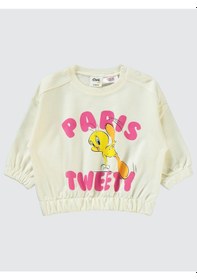 Resim Tweety Kız Bebek Takım 6-18 Ay Ekru-koyu Pembe Ekru-koyu Pembe Ekru - Koyu Pembe 
