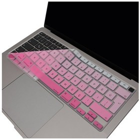 Resim Laptop Apple Uyumlu MacBook Air 13Inc Klavye Koruyucu A2179 A2337 Türkçe Baskı Pembe 