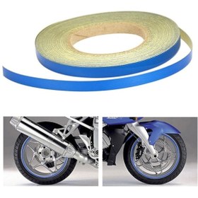 Resim Motosiklet Mavi Jant Şeridi 
