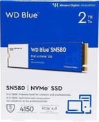 Resim Wd Blue Sn580, Wds200t3b0e, 2tb, 4150/4150, Gen4, Nvme Pcıe M.2 2280, Ssd 
