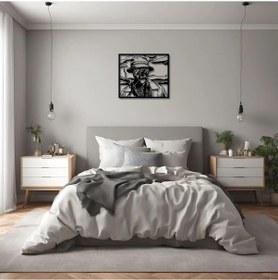 Resim Dekoratif Metal Sanatı Las Vegas İskeletinde Korku Ve Nefret Metal Duvar Tablosu Pop Art 