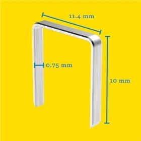 Resim Paslanmaz Çelik-Feindrahtklammer Tip 53/10 Mm, 1080 Blister, 40109511 