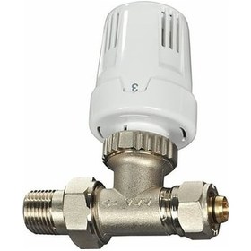 Resim Eca 16x2 Mm Düz Pex Termostatik Radyatör Vanası Valf 602120780 