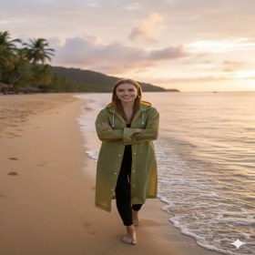 Resim Dream Plus Unisex Eva Kumaş Su Rüzgar Geçirmez Yağmurluk 