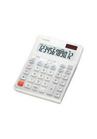 Resim Casio DE-12E-WE 12 Haneli Masaüstü Hesap Makinesi 