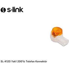 Resim S-Link Sl-K120 Yak1 200 Lü Telefon Konnektör 
