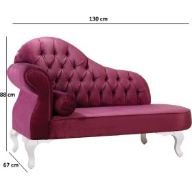 Resim Meltem Smart Josefin Kapitoneli Çocuk Odası Koltuğu (beyaz-mor (2002)) 