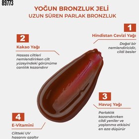 Resim Sinoz Yoğun Bronzlaştırıcı Jel 200 ml Hindistan Cevizi Kakao Havuç Yağı İçeren 