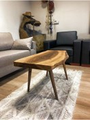 Resim KASTAWOODS 2230015 Doğal Ceviz El Yapımı Kütük Orta Sehpa 88x46 