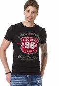 Resim Cipo&Baxx CT670 Taşlı Rozet Logo Erkek Tişört 