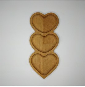 Resim Cuore Üçlü Kalp Çerezlik Kahvaltılık 