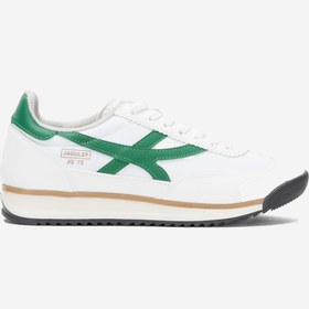 Resim Liger Kadın Denye Kumaş Günlük Spor Ayakkabı BEYAZ - YEŞİL 