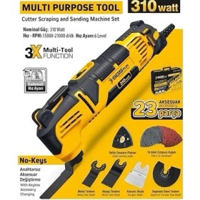 Resim Sgs 5255 Multı-Tools Kesici ve Raspalama Makinesi 310 Watt 