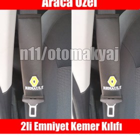 Resim Renault Fluence Oto Koltuk Deri Emniyet Kemer Aksesuar Kılıfı 