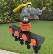 Resim Dream011 1 Adet 4 Yollu Hortum Diverter 4 Bağımsız Anahtarlı Bahçe Sulama Sistemi Turuncu 