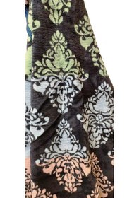 Resim Algelsineve Sanatsal Çift Kişilik Peluş Battaniye Lacivert 