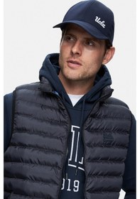 Resim Blume Lacivert Fermuarlı Ve Cepli Polyester Standard Fit Erkek Yelek Lacivert 