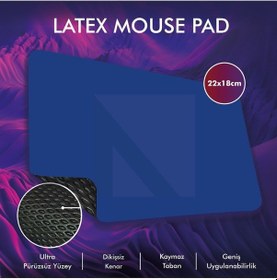 Resim MP05 - 22x18 Small Mavi Gaming Mousepad Ev, Ofis, Oyun 