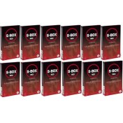 Resim S-Box Red Kabartma Yüzeyli Prezervatif 12x12 Paket 