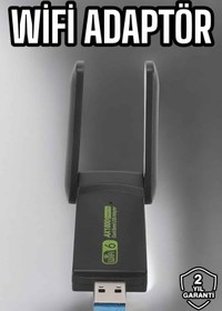 Resim pazarella Wifi Adaptör Çift Bantlı Kablosuz Wifi Adaptörü 
