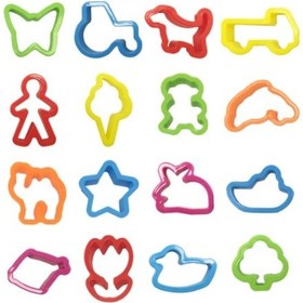 Resim Hamur Kalıpları 16 Parça Oyun Hamuru 