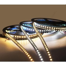 Resim 24 Volt Beyaz Akar Yürüyen Piksel Şerit Led 2835 Çip 120 Led 10 Metre 