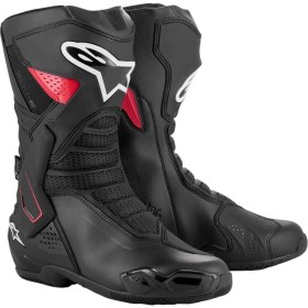 Resim Alpinestars Smx-6 V3 Ds Wp Korumalı Motosiklet Botu Siyah Kırmızı 