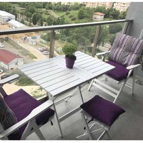 Resim Bahçeci Atina Masa 60x60 Beyaz 