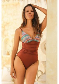 Resim Amarelle Hawaii Mocha Toparlayıcı Üçgen Mayo Kahverengi 