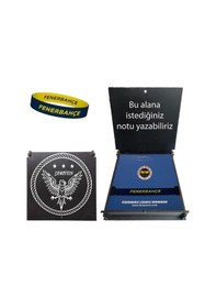 Resim Fenerbahçe Lisanslı Bileklik Ahşap Kutulu Bileklik Lacivert 